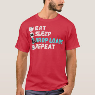 T-shirt Charges de goutte du sommeil de l'alimentation Rép