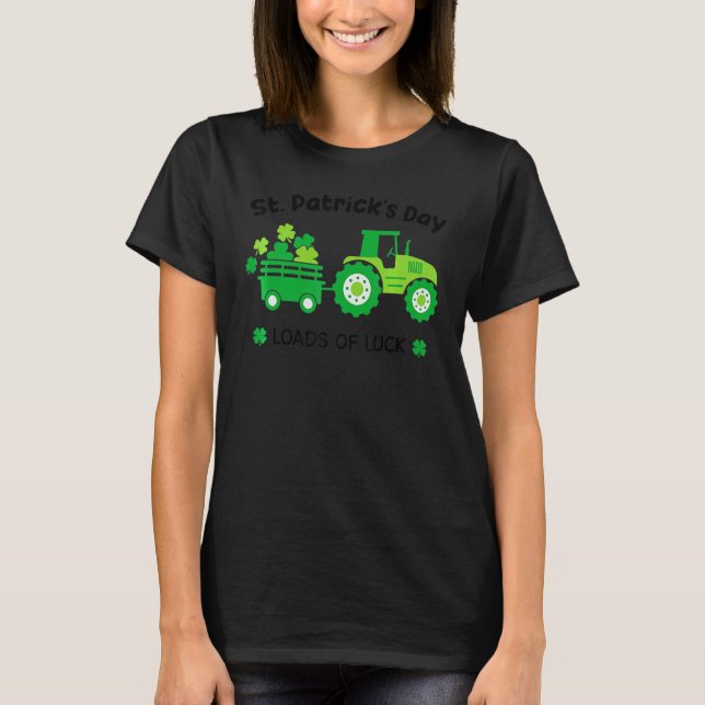 T-shirt Charges De Jour de la Saint Patrick De Chance Trac (Devant)