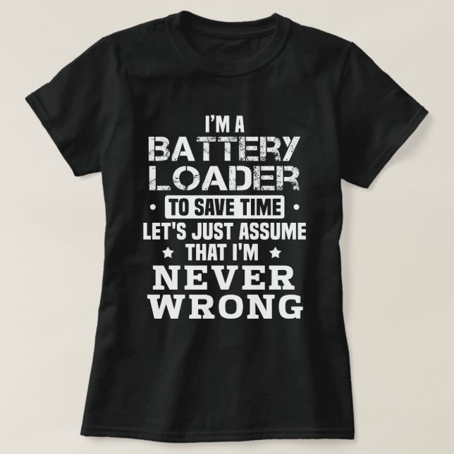 T-shirt Chargeur de batterie (Design devant)