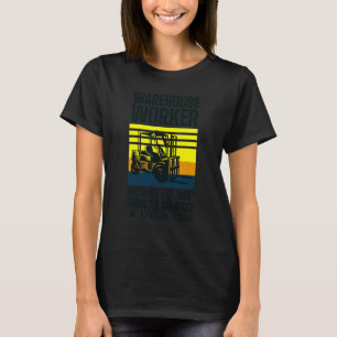 T-shirt Chargeur de chariot élévateur Logisticien Entrepôt