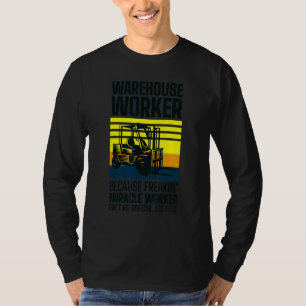 T-shirt Chargeur de chariot élévateur Logisticien Entrepôt
