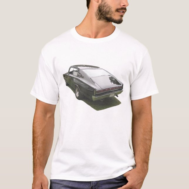 T-shirt Chargeur de Dodge du noir 1967 (Devant)