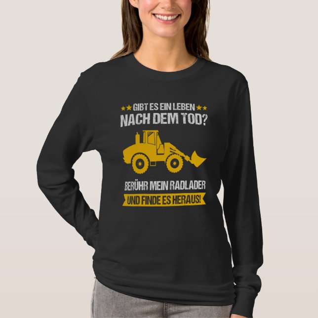 T-shirt Chargeur de roues chantier chantier chantier chant (Devant)