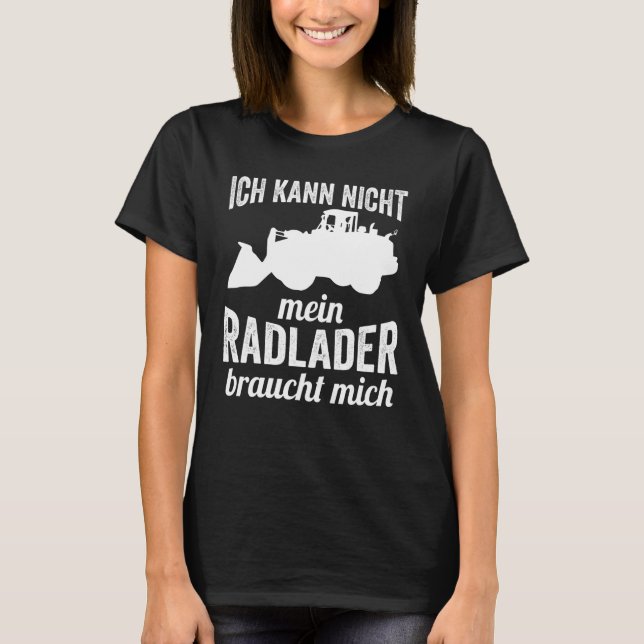 T-shirt Chargeur de roues chantier chantier chantier chant (Devant)