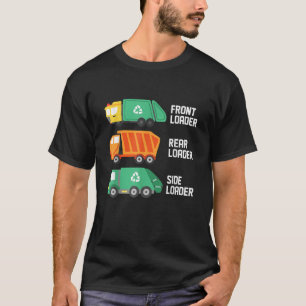 T-shirt Chargeur latéral avant du camion-poubelle Graphic