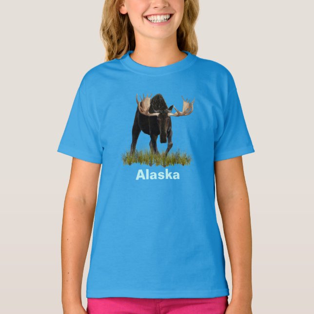 T-shirt Charging Bull Moose (Devant)