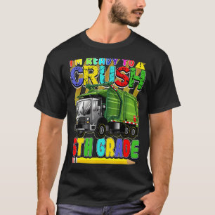 T-shirt Chariot À Déchets Retour À L'École Prêt À Écraser