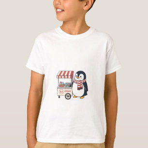 T-shirt Chariot de glace Penguin Sucré pour Enfants