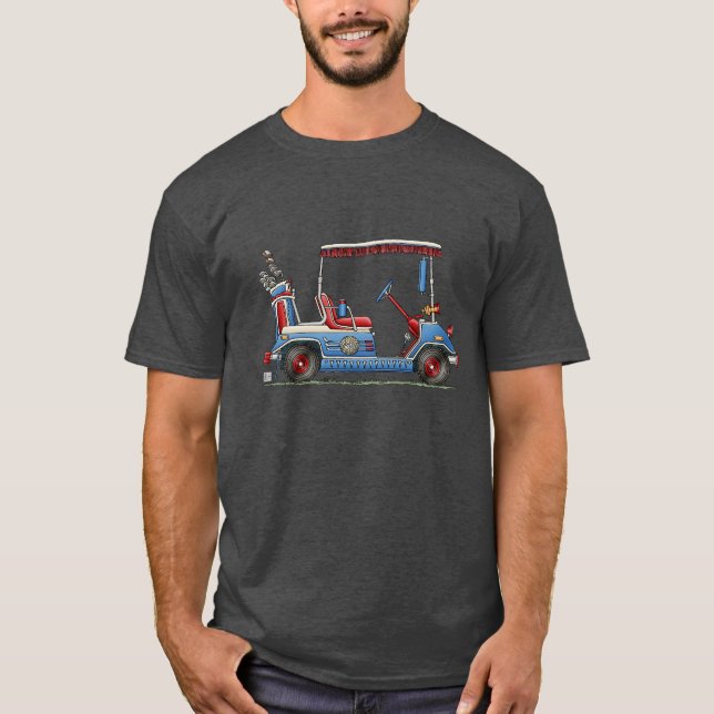 T-shirt Chariot de golf mignon (Devant)