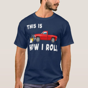 T-shirt Chariot de neige Camions Tee - shirts Drôle Chario