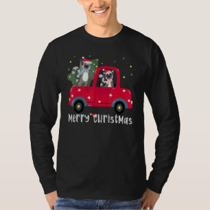T-shirt Chariot de Noël Lemur Arbre de Noël Xmas
