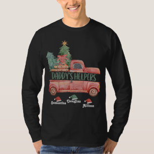 T-shirt Chariot de Noël personnalisé pour les aides de pap