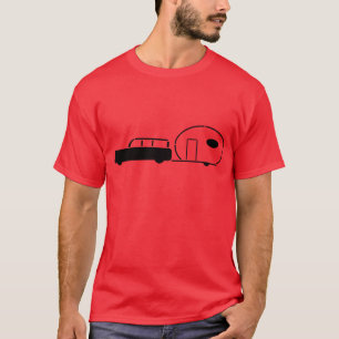 T-shirt Chariot de station vintage et remorque de rv