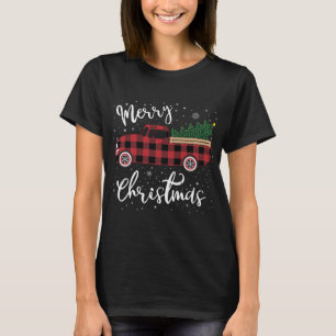 T-shirt Chariot rouge Buffalo jeté Joyeux Noël