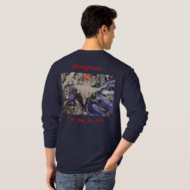 T-shirt Charitable Wingman Long Sleeve- Homme (Dos entier)