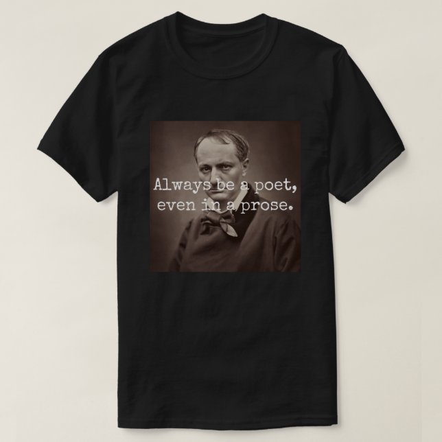 T-shirt Charles Baudelaire (Design devant)