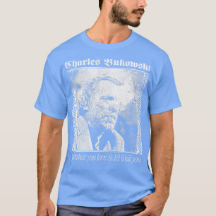 T-shirt Charles Bukowski Esthétique Faded Punkstyle Design