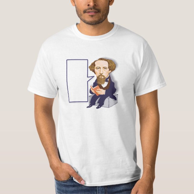 T-shirt Charles Dickens (1812 - 1870) (Devant)