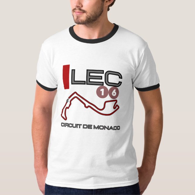 T-shirt Charles Leclerc, Formule 1, Grand Prix de Monaco (Devant)