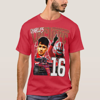 T-shirt Charles Leclerc Style Vintage
