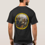 T-shirt Charles Martel dans la chemise de joint de<br><div class="desc">Chemise comportant "le marteau" Charles Martel dans la bataille. Image décrite sur la poche arrière et avant.</div>