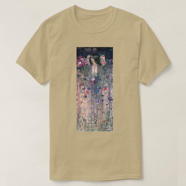 T-shirt Charles Rennie Mackintosh Art Déco Design En Fée (Design devant)