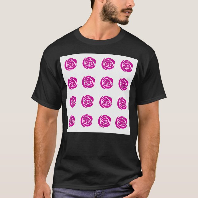T-shirt Charles Rennie Mackintosh Roses (Devant)