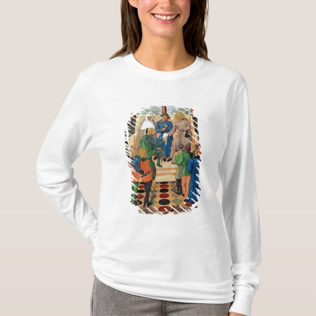 T-shirt Charles VII remet un document à Jeanne d'Arc (Devant)