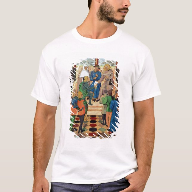 T-shirt Charles VII remet un document à Jeanne d'Arc (Devant)