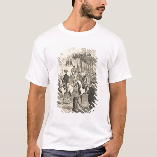 T-shirt Charles XII de la Suède entrant dans Copenhague (Devant)