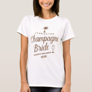 T-shirt Charleston Champagne Mariée   Enterrement de vie d