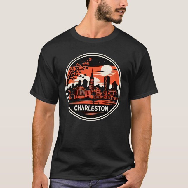 T-shirt Charleston City Caroline du Sud USA (Devant)