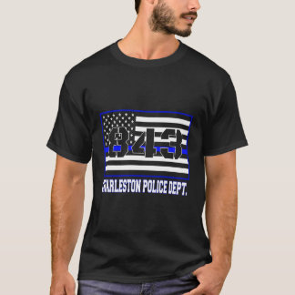 T-shirt Charleston Drapeau de la police de la Caroline du
