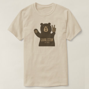 T-shirt Charleston Virginie-Occidentale Ours de la paix