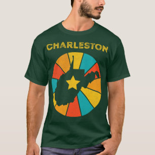 T-shirt Charleston Virginie-Occidentale Vintage désorganis