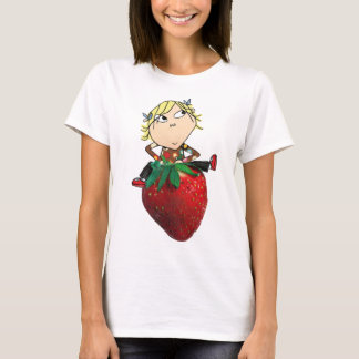 T-shirt Charlie and lola - Lola on a Strawberry