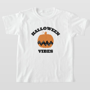 T-shirt Charlie Brown Orange Citrouille   Vibes d'Hallowee