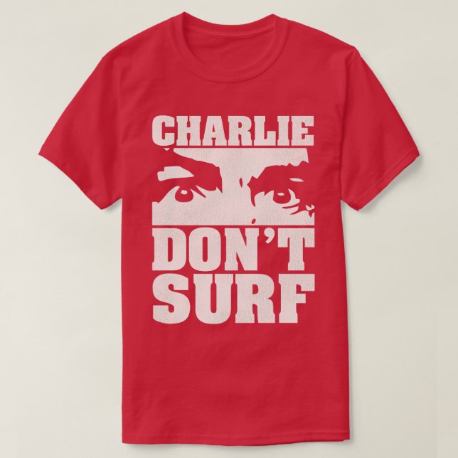 T-shirt Charlie Dont Surf 1 (Design devant)