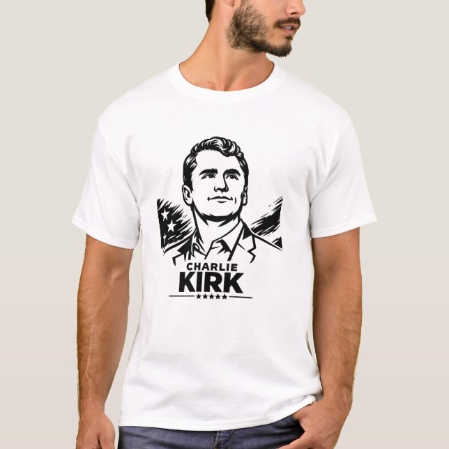 T-shirt charlie Kirk (Devant)