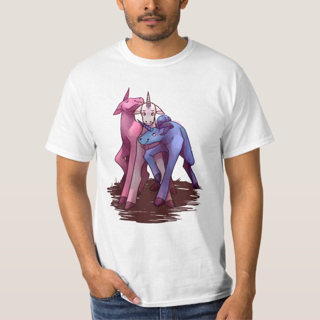 T-shirt charlie la licorne heureux (Devant)