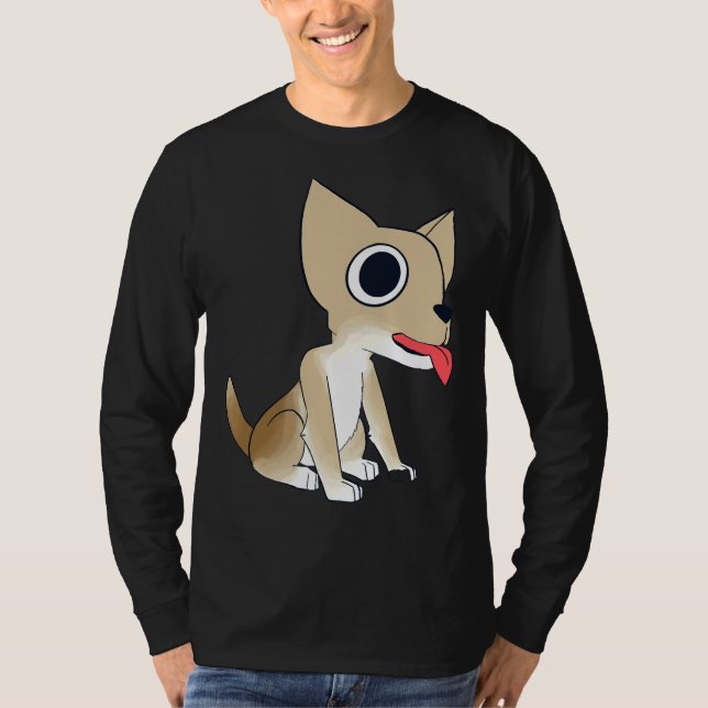 T-shirt Charlie Le Chihuahua Couleur Pleine W Bg Transpare (Devant)