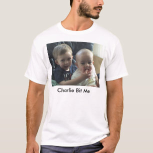 T-shirt Charlie m'a mordu - avant morsure - de base