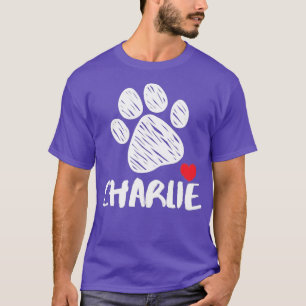 T-shirt Charlie Mon Chien Charlie J'aime Mon Chien Charlie