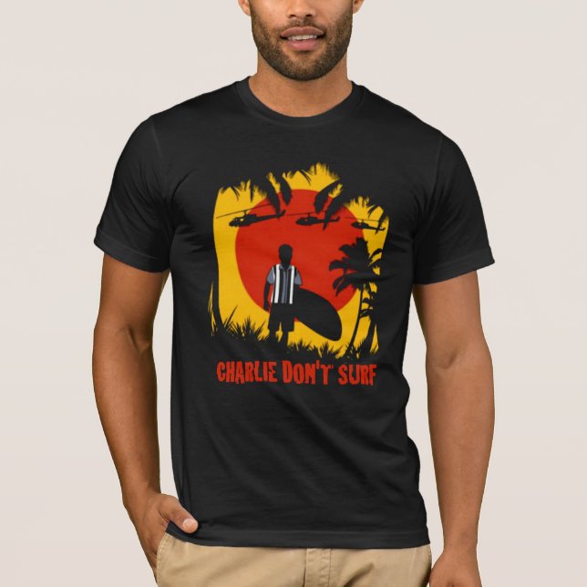 T-SHIRT CHARLIE NE SURF PAS SPOOF TEE (Devant)