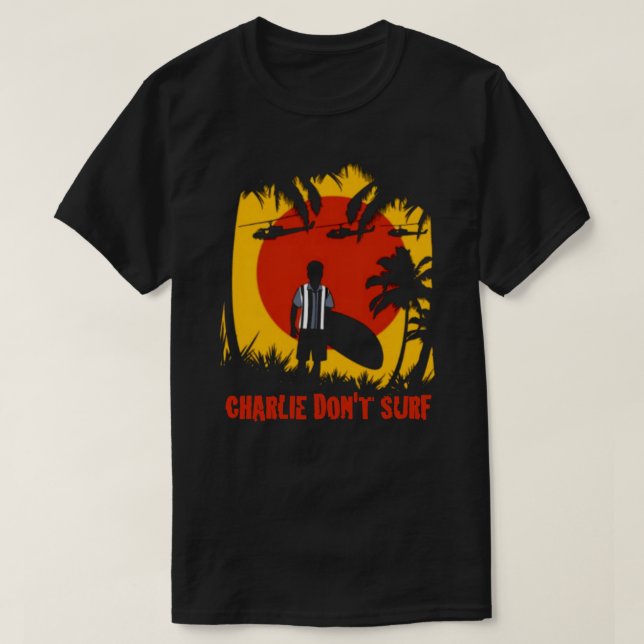 T-SHIRT CHARLIE NE SURF PAS SPOOF TEE (Design devant)