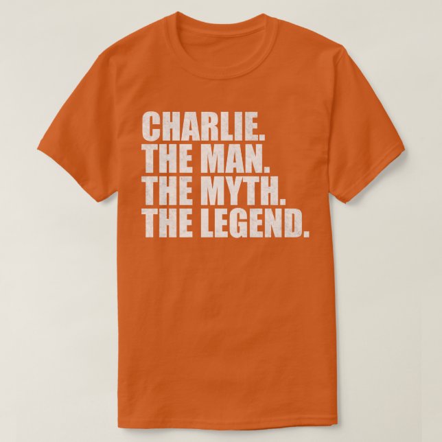 T-shirt Charlie Nom Charlie prénom (Design devant)