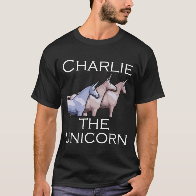 T-shirt Charlie The Unicorns Shun (Devant)