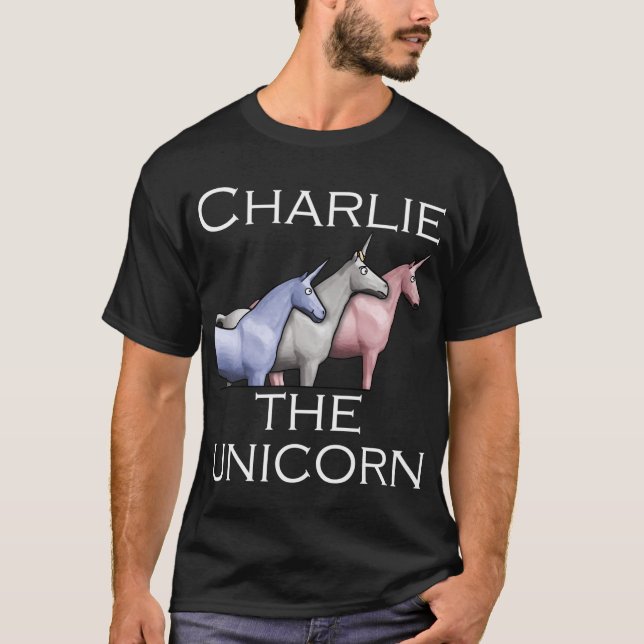 T-shirt Charlie The Unicorns Shun (Devant)