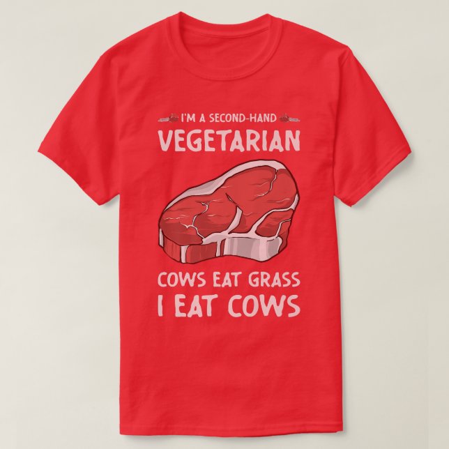 T-shirt Charlot végétarien d'occasion  (Design devant)