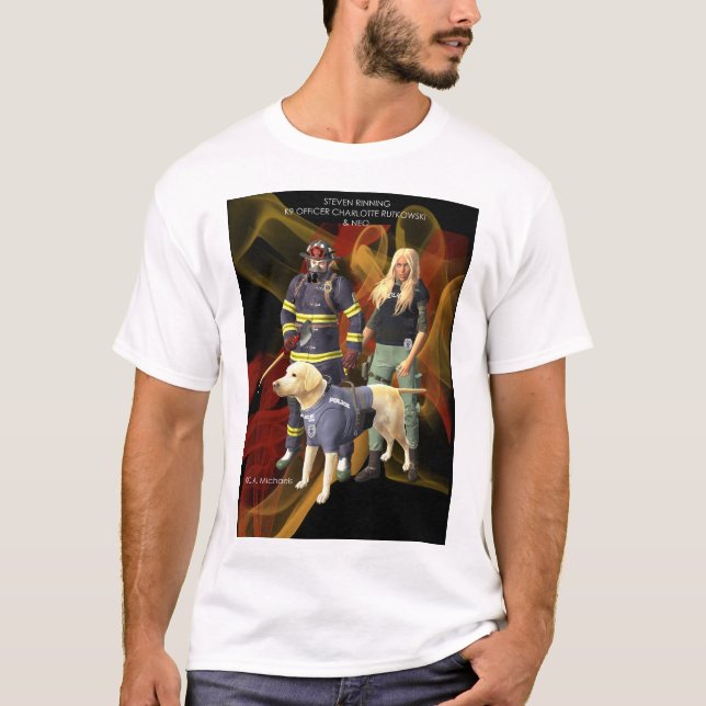 T-shirt Charlotte et Steven avec Neo (Devant)
